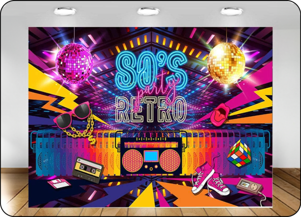 Photocall soirée 80's