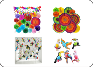 décoration suspendues carnaval soirée