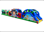 parcours gonflable fete foraine